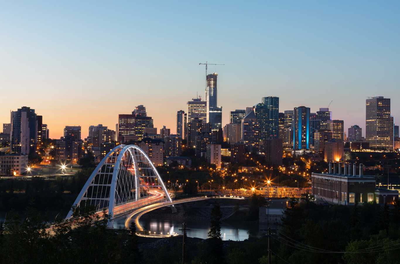 View of Edmonton's vibrant skyline, showcasing the city where Continental Realty & Management provides expert property management services.